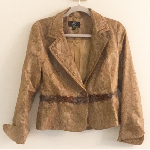 True Meaning Jackets & Blazers - SALE! True Meaning Bead & Feather Jacket